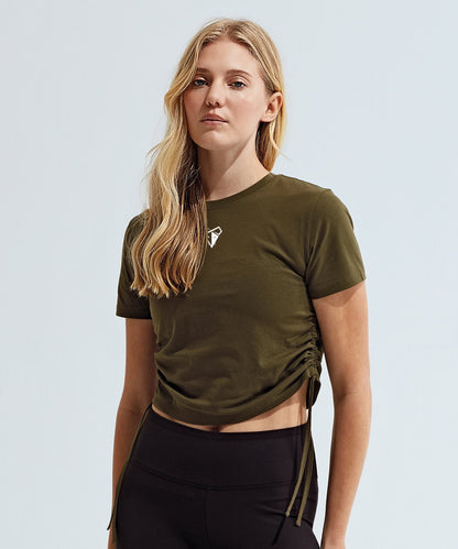 GymRats Signature Ruched Crop Top